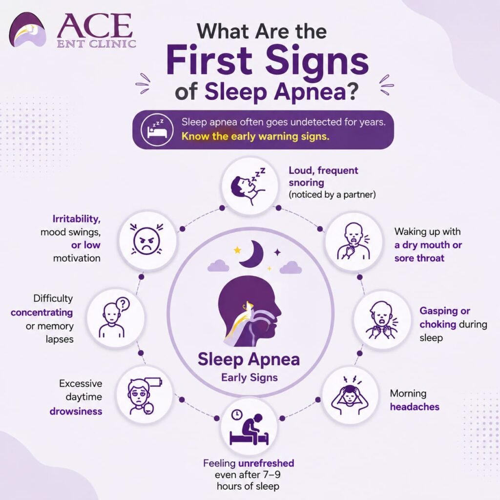 Early signs of sleep apnea