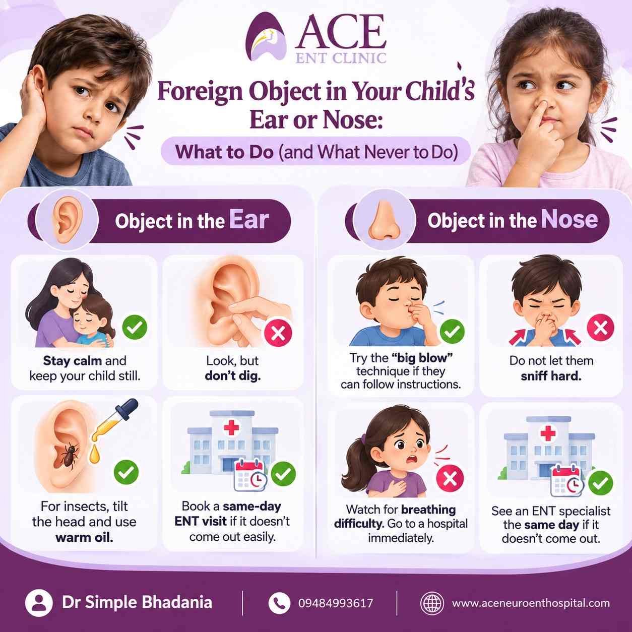 Foreign Object in Your Childs Ear or Nose